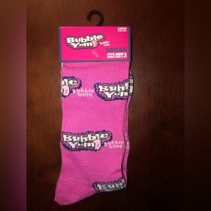 BUBBLE YUM NOVELTY CREW SOCKS NWT MEN’S SHOE SIZE 6-12